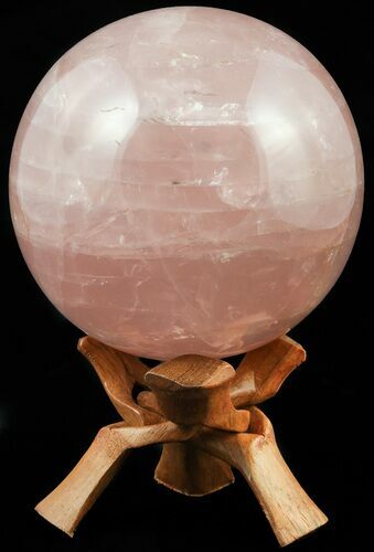Polished Rose Quartz Sphere - Madagascar #55245